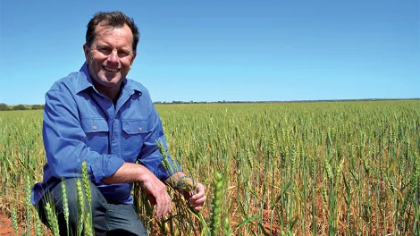 Minister Whestone in South Australia's Riverland region. 190410 minister.jpg
