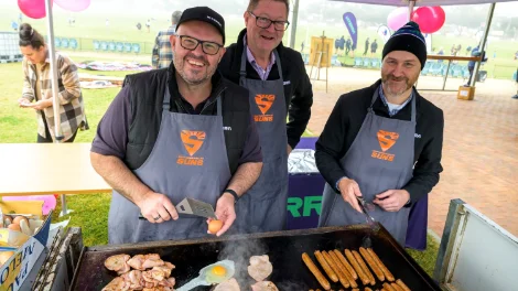 Viterra Grower Services Manager, Todd Stanford, Eastern region Operations Manager, Andrew Cannon, and General Manager Operations, Gavin Cavanagh cooking Mother’s Day brunch Viterra Grower Services Manager, Todd Stanford, Eastern region Operations Manager, Andrew Cannon, and General Manager Operations, Gavin Cavanagh_small.jpg
