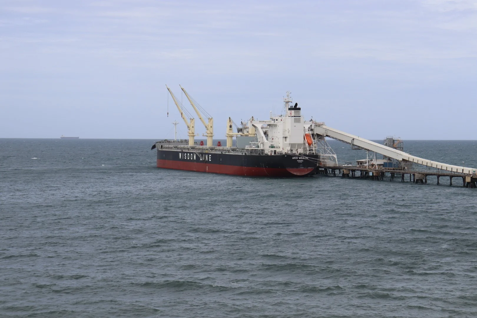 A vessel loading at Port Giles in April. Image 1.jpg