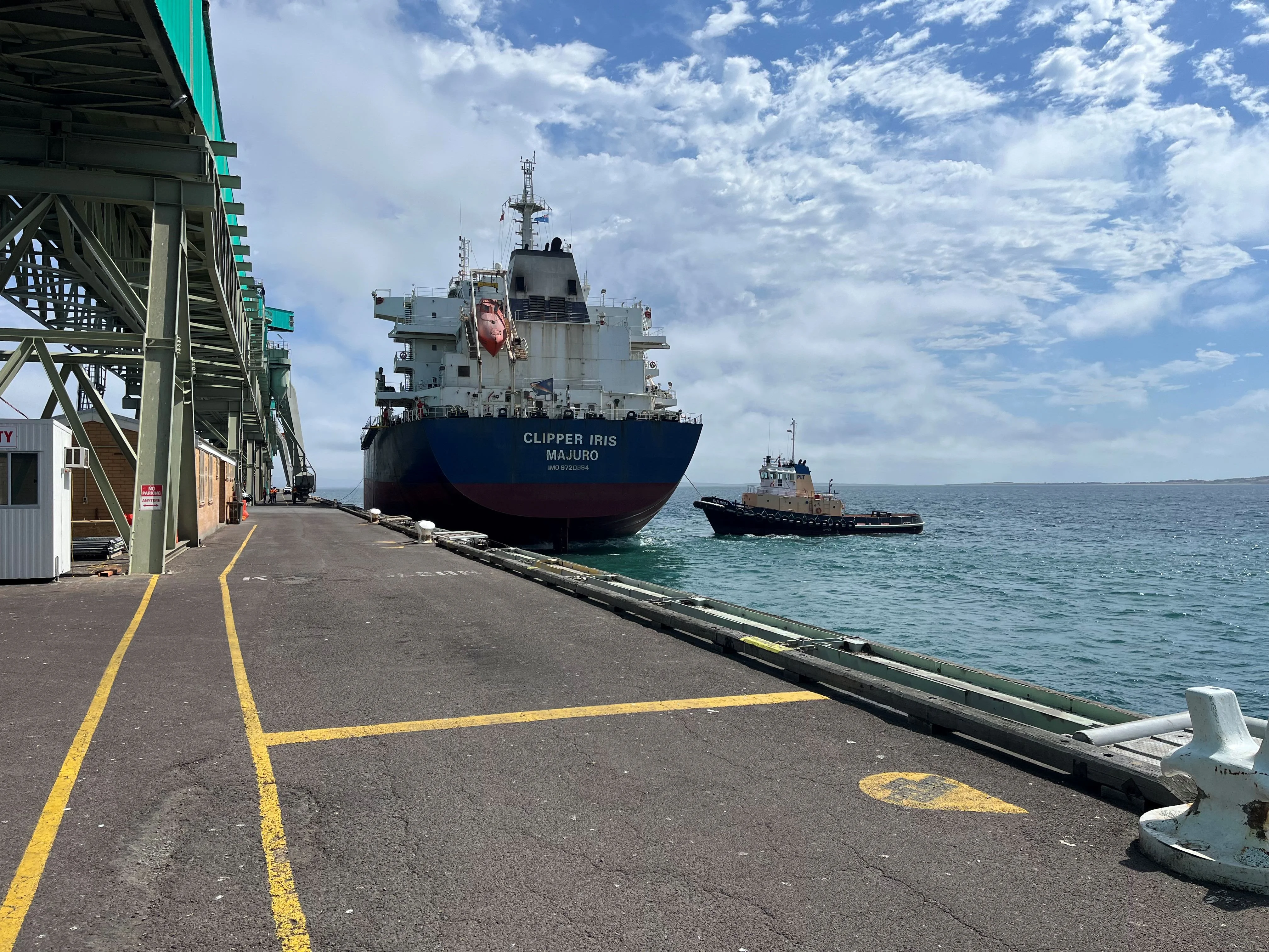 Vessel arriving at Viterra’s Port Lincoln terminal last week to be loaded with 60,000 tonnes of wheat IMG_2839.jpg