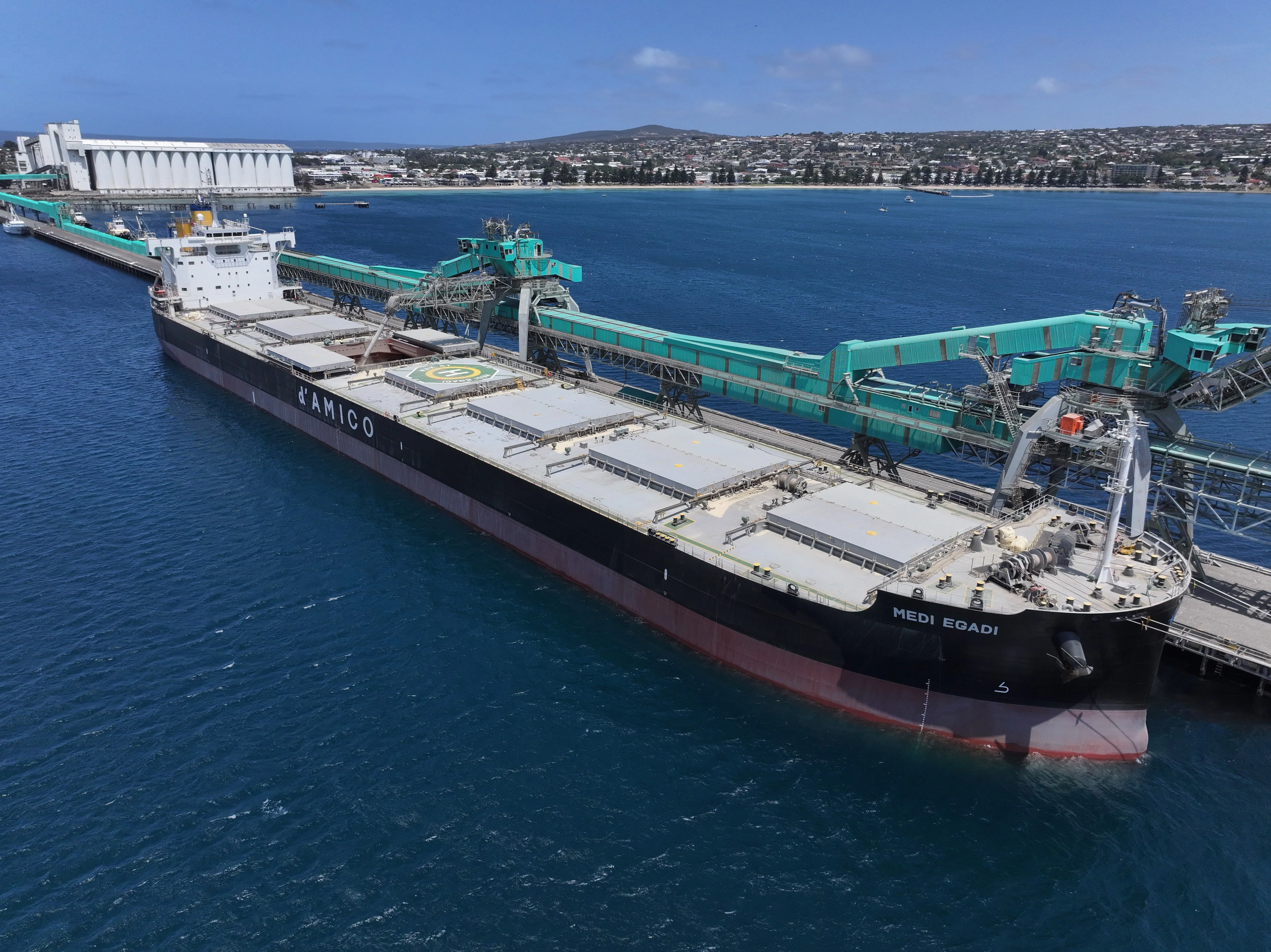 Viterra's first new season vessel, a shipment of 66,000 tonnes of barley, has begun its voyage from Viterra's Port Lincoln terminal to China. Viterra first new season vessel from Port Lincoln.jpg