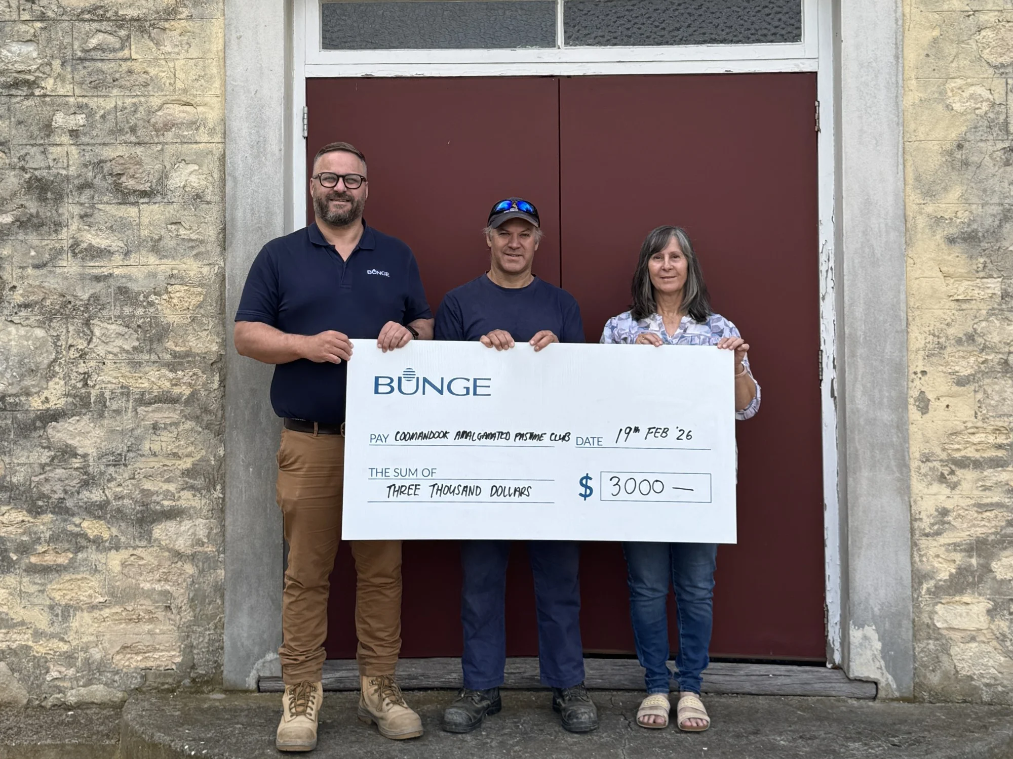 (L-R) Mark Abell, Bunge employee with Matthew Pope, local farmer and Barb Williams, CAPC Secretary.jpg
