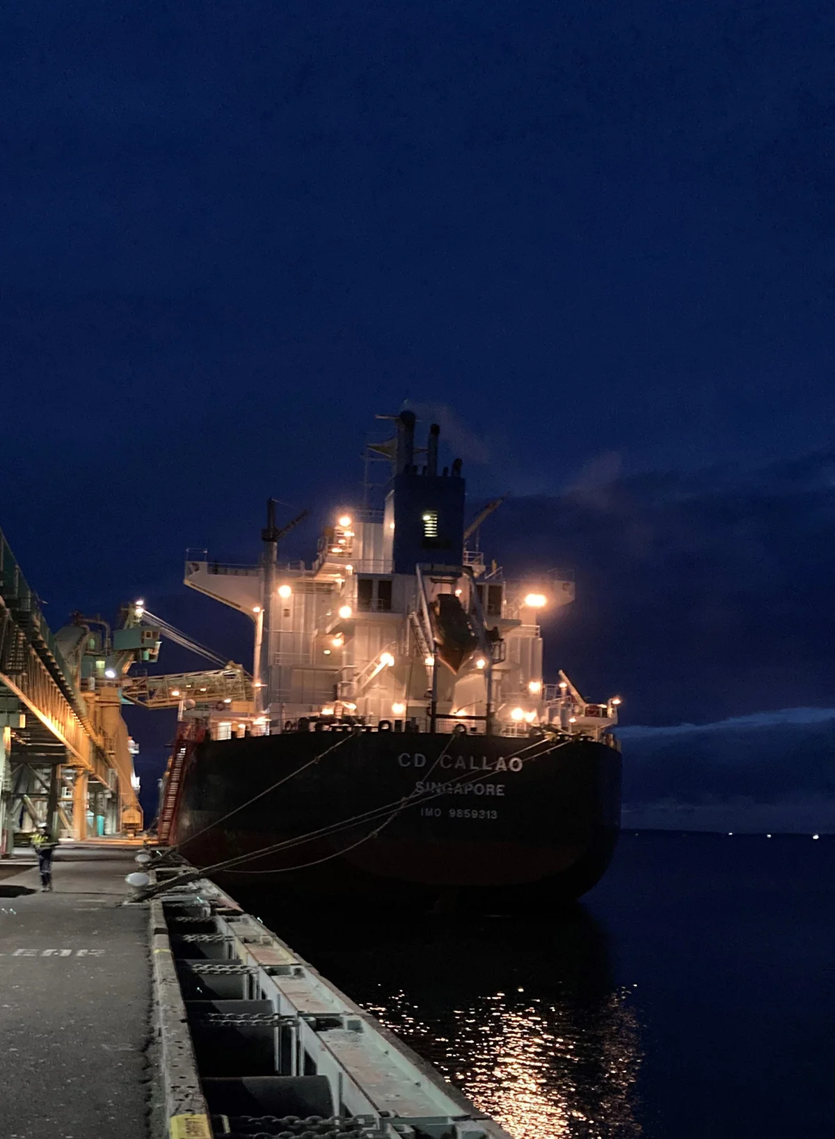 Viterra’s Port Lincoln terminal loading a vessel of malting barley last week. 220308 report_resized_2.jpg