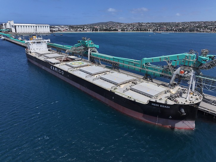 Viterra's first new season vessel, a shipment of 66,000 tonnes of barley, has begun its voyage from Viterra's Port Lincoln terminal to China.